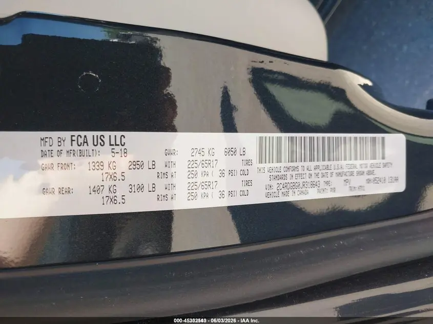 2018 DODGE GRAND CARAVAN SE