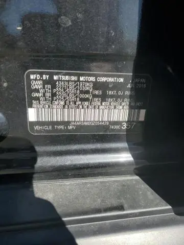 2016 MITSUBISHI OUTLANDER SPORT ES