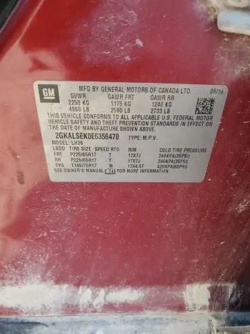 2014 GMC TERRAIN SLT  