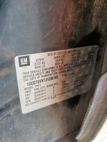 2018 CHEVROLET COLORADO ZR2  