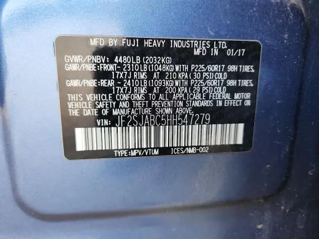 2017 SUBARU FORESTER 2.5I  