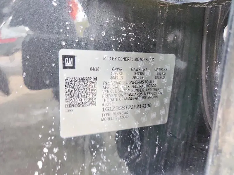 2018 CHEVROLET MALIBU LS  