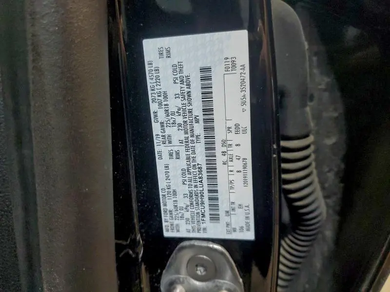 2020 FORD ESCAPE SEL  