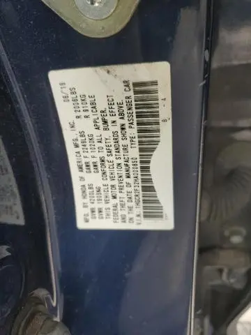 2017 HONDA ACCORD LX  