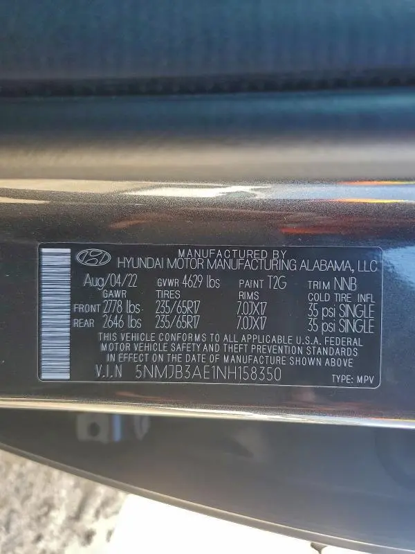 2022 HYUNDAI TUCSON SEL  