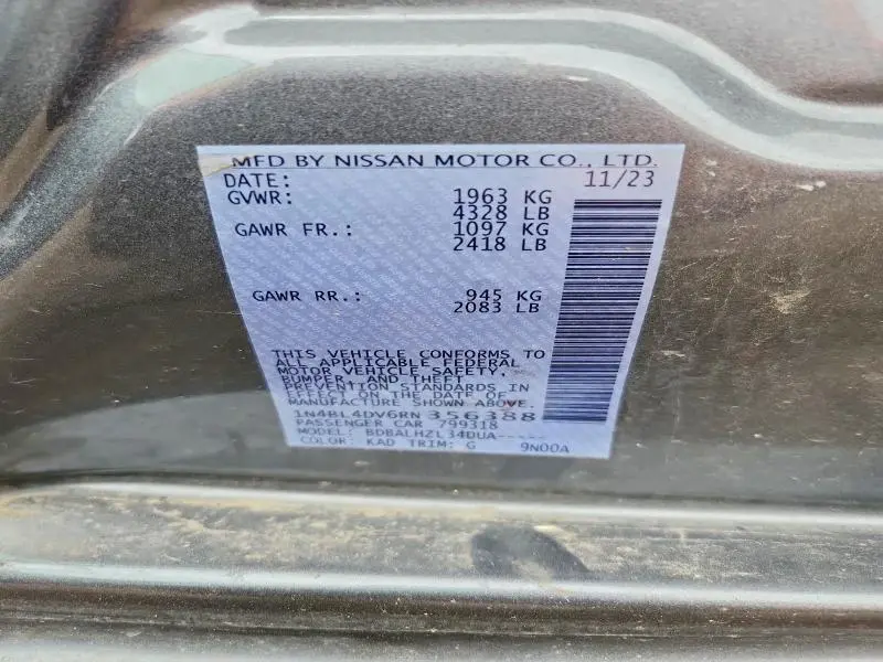2024 NISSAN ALTIMA SV  