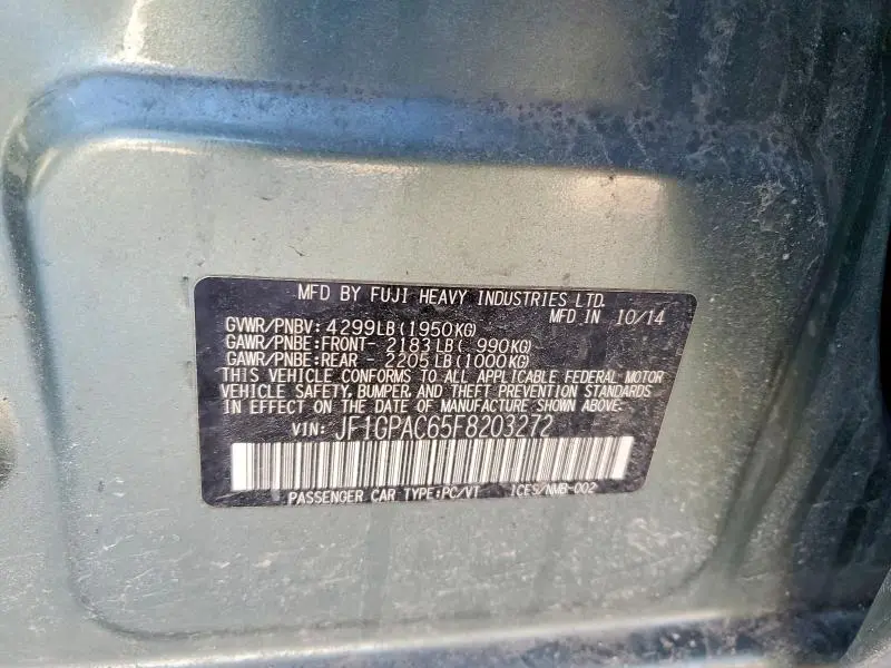 2015 SUBARU IMPREZA PREMIUM  