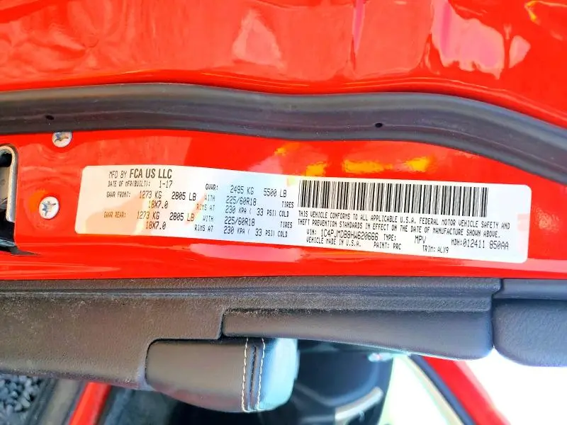 2017 JEEP CHEROKEE LIMITED  