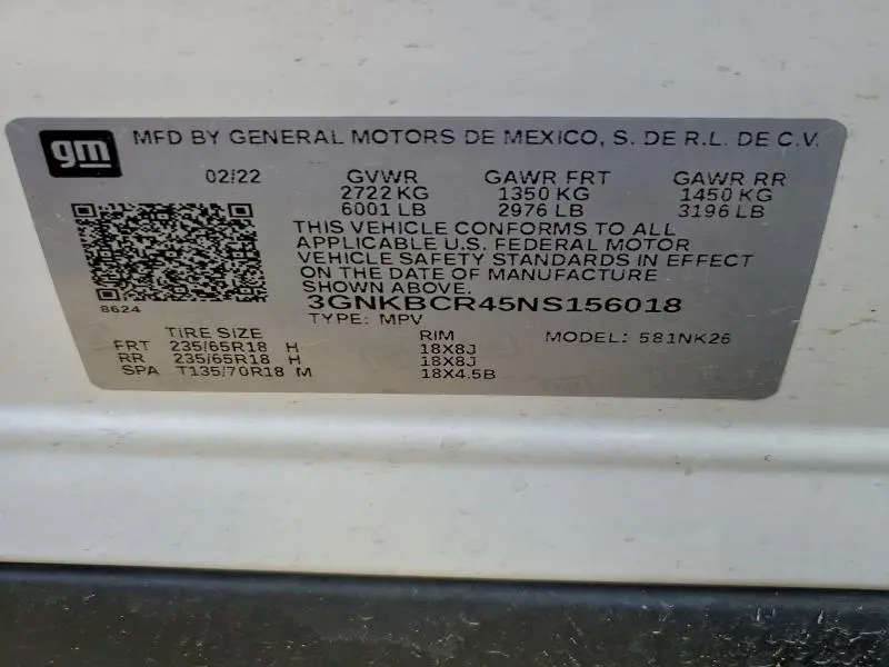 2022 CHEVROLET BLAZER 2LT  