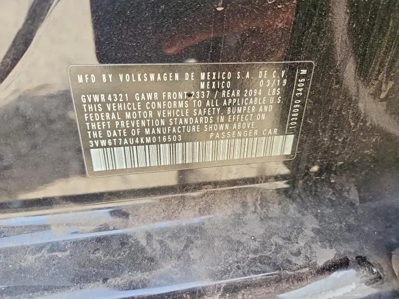 2019 VOLKSWAGEN GTI S  