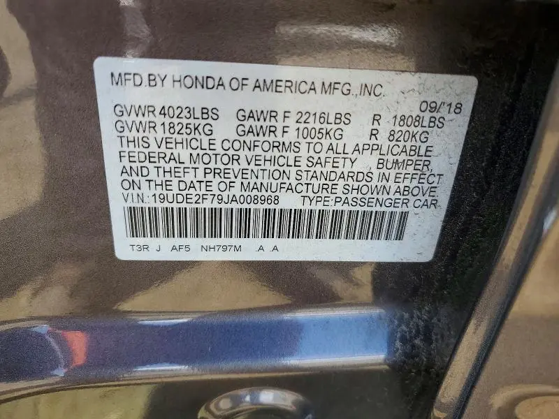 2018 ACURA ILX PREMIUM  