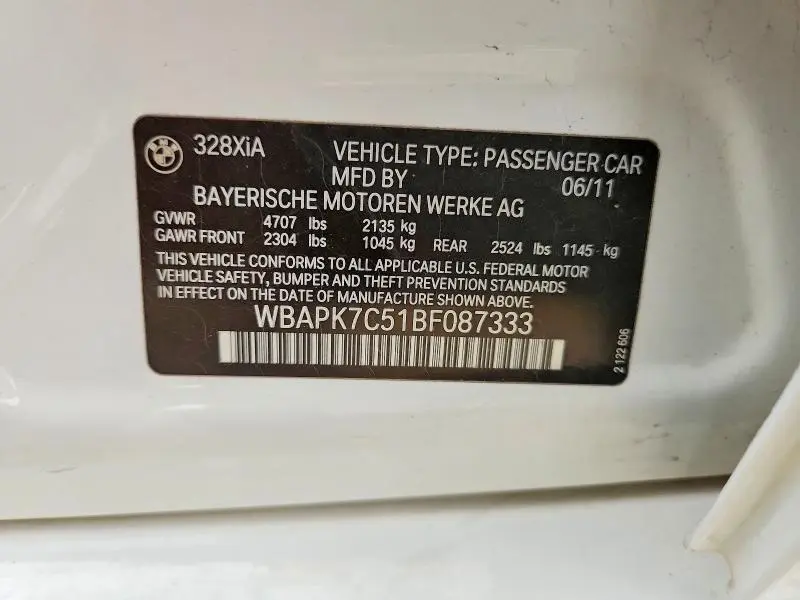 2011 BMW 328 XI  