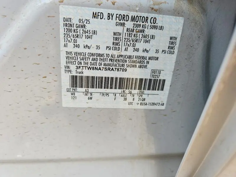 2025 FORD MAVERICK TREMOR  
