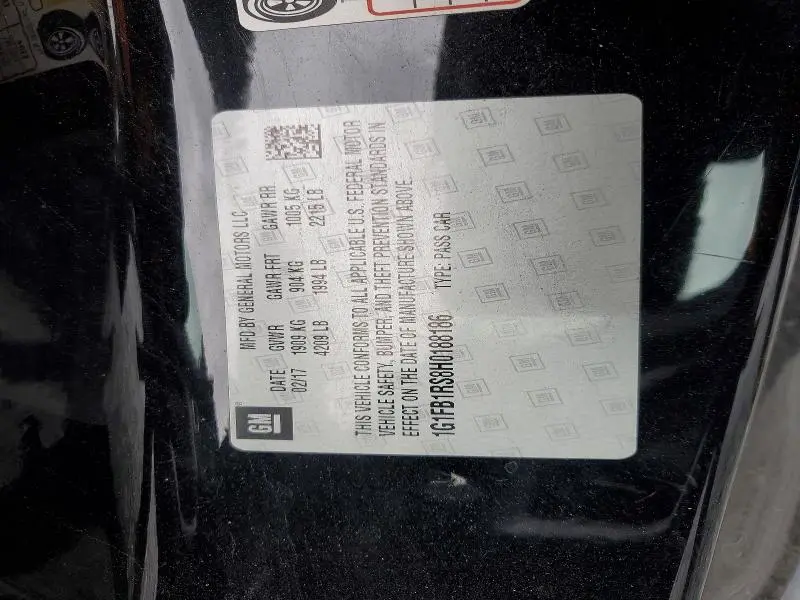 2017 CHEVROLET CAMARO LT  