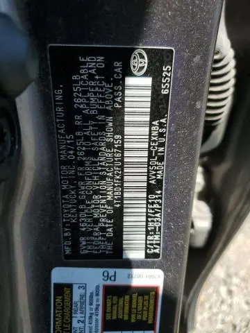 2015 TOYOTA CAMRY HYBRID  