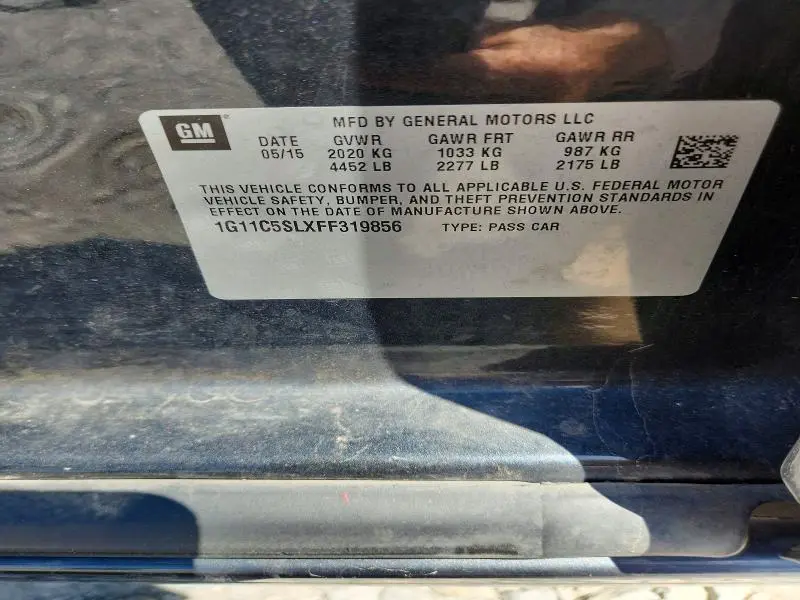 2015 CHEVROLET MALIBU 1LT  