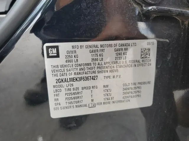 2015 GMC TERRAIN SLE  