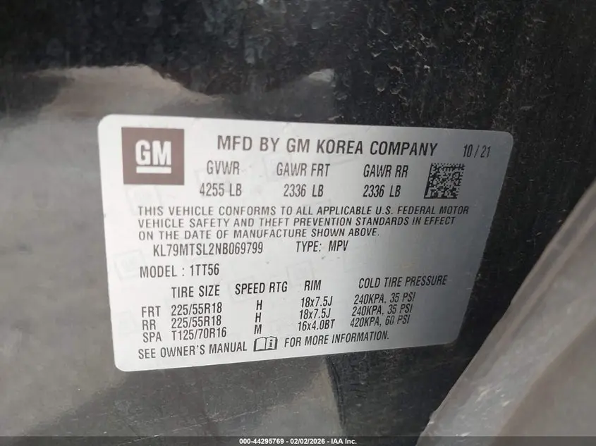 2022 CHEVROLET TRAILBLAZER FWD RS