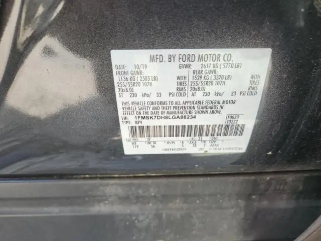 2020 FORD EXPLORER XLT  