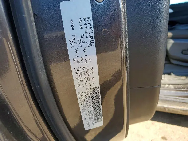 2018 CHRYSLER PACIFICA TOURING PLUS  