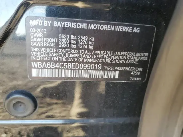 2014 BMW 650 XI GRAN COUPE  