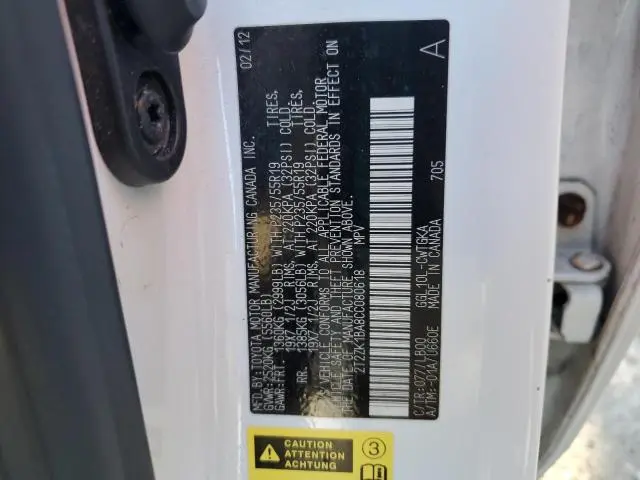 2012 LEXUS RX 350  