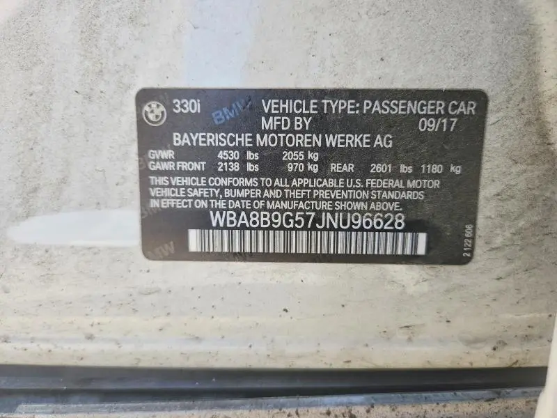 2018 BMW 330 I  