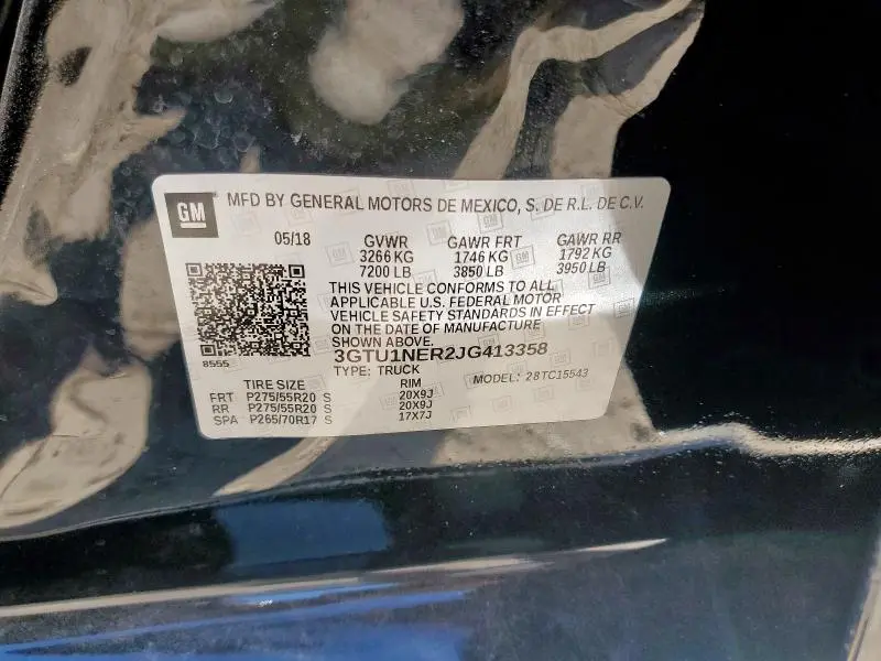 2018 GMC SIERRA C1500 SLT  