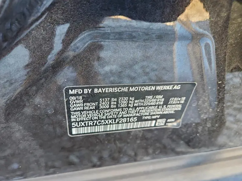 2019 BMW X3 SDRIVE30I  