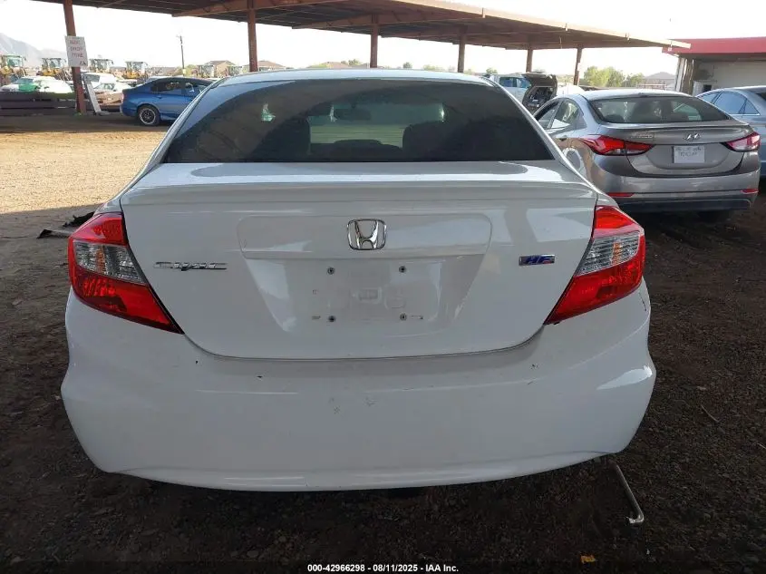 2012 HONDA CIVIC HF