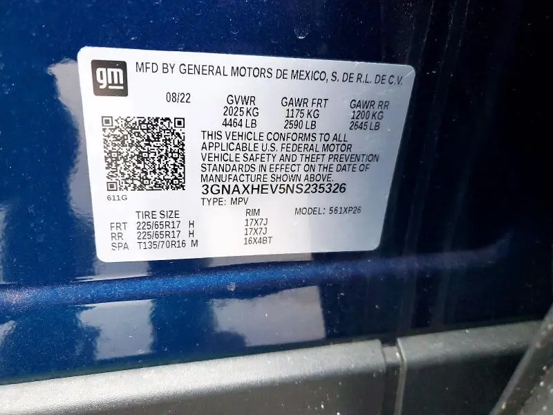 2022 CHEVROLET EQUINOX LS  