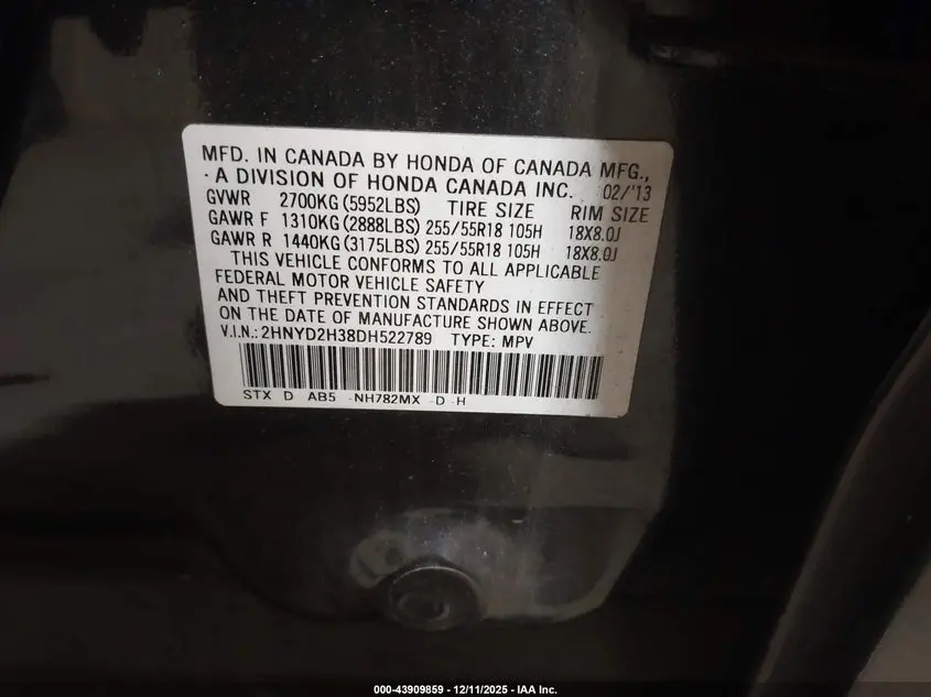 2013 ACURA MDX TECHNOLOGY PACKAGE