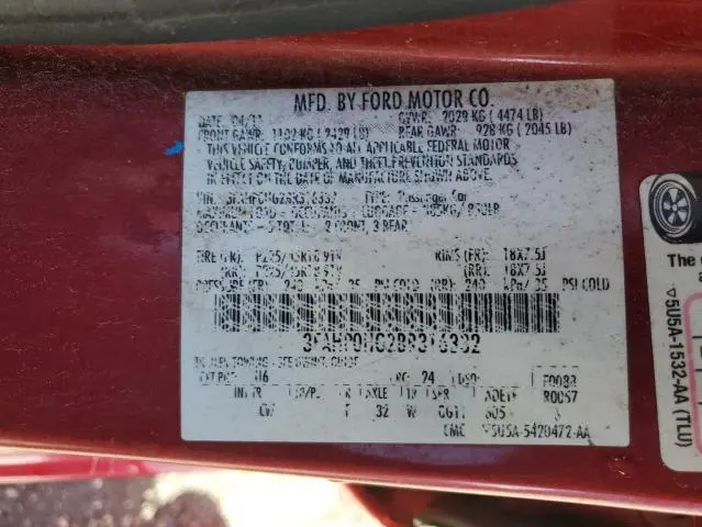 2011 FORD FUSION SE  