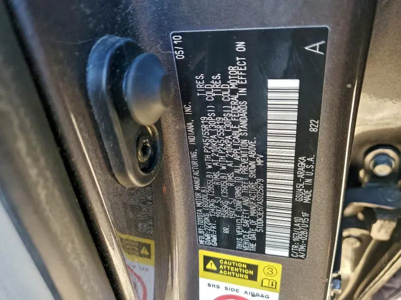 2010 TOYOTA HIGHLANDER LIMITED  