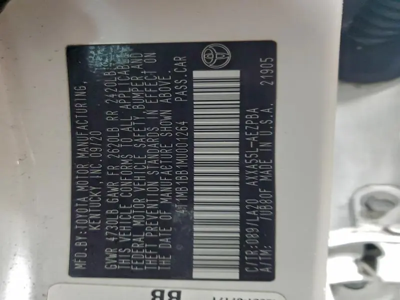 2021 TOYOTA AVALON LIMITED  