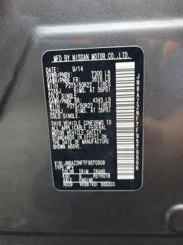 2015 INFINITI QX80   