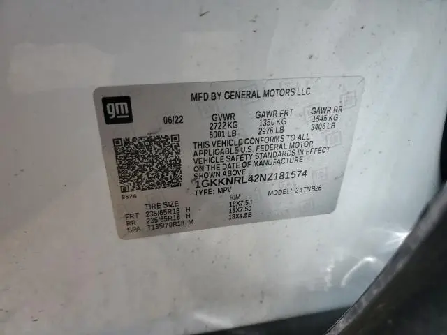 2022 GMC ACADIA SLE  