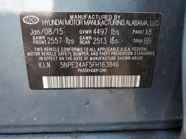 2015 HYUNDAI SONATA SE