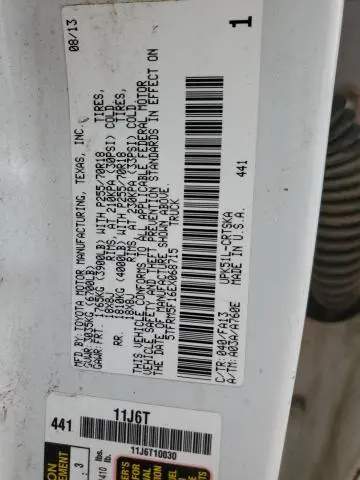 2014 TOYOTA TUNDRA DOUBLE CAB SR  