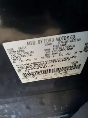 2015 FORD EXPLORER XLT  