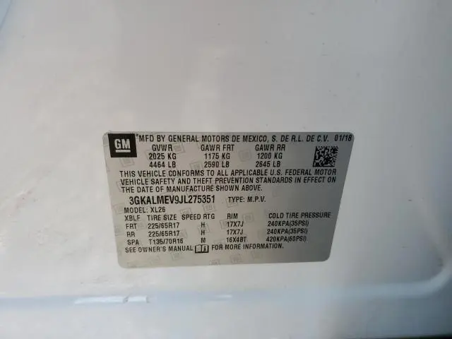 2018 GMC TERRAIN SLE  