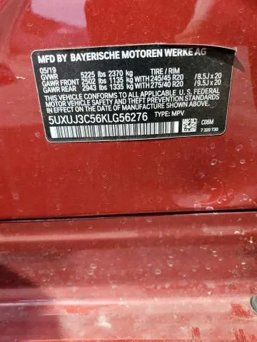 2019 BMW X4 XDRIVE30I  