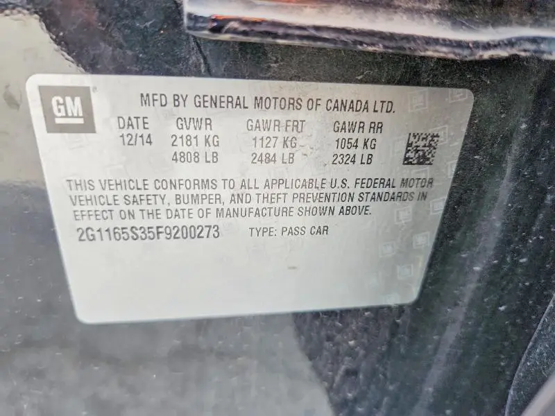 2015 CHEVROLET IMPALA LTZ  