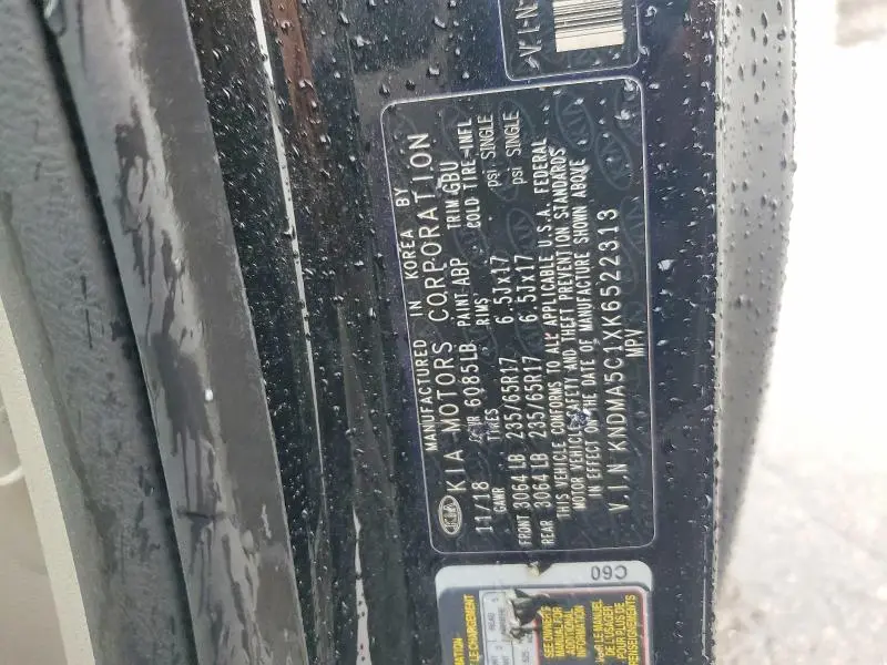 2019 KIA SEDONA L  