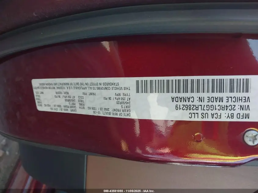 2020 CHRYSLER PACIFICA LIMITED