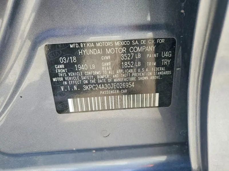 2018 HYUNDAI ACCENT SE  