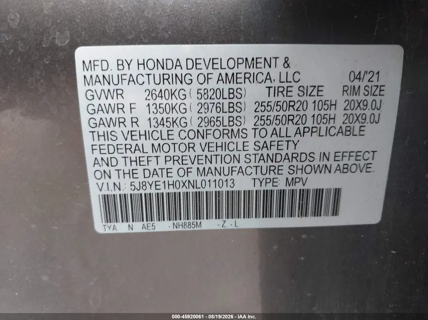 2022 ACURA MDX A-SPEC PACKAGE