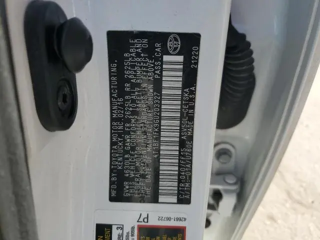 2016 TOYOTA CAMRY LE  