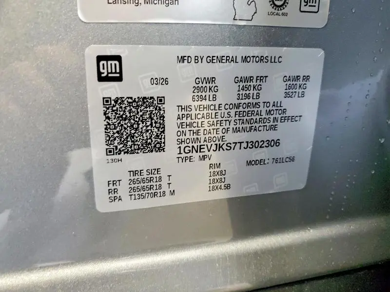 2026 CHEVROLET TRAVERSE Z71  
