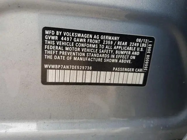 2013 VOLKSWAGEN CC SPORT  